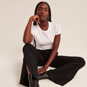 Abercrombie tailored flare pant - split hem trouser